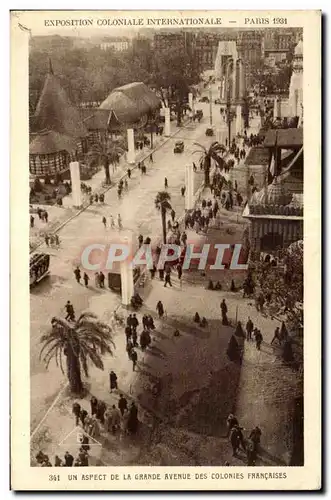 Cartes postales Exposition coloniale internationale de Paris 1931 Un aspect de la grande avenue des colonies fra