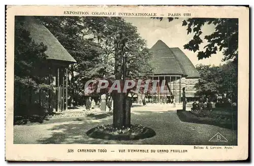 Ansichtskarte AK Exposition coloniale internationale de Paris 1931 Cameroun togo vue d Ensemble du grand pavillon