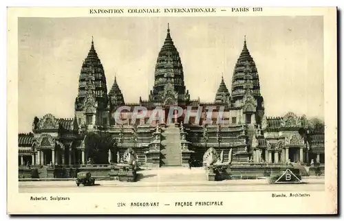 Ansichtskarte AK Exposition Coloniale Internationale Paris anokor vat facade principale