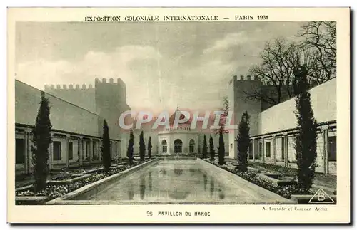 Cartes postales Exposition Coloniale Internationale Paris Pavillon du maroc