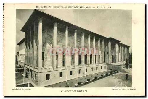 Cartes postales Exposition Coloniale Internationale Paris musee des colonies