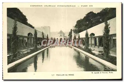 Ansichtskarte AK Exposition Coloniale Internationale Paris pavillon du maroc