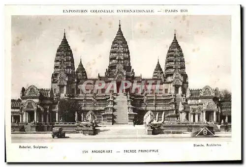 Ansichtskarte AK Exposition Coloniale Internationale Paris angro vat facade principale