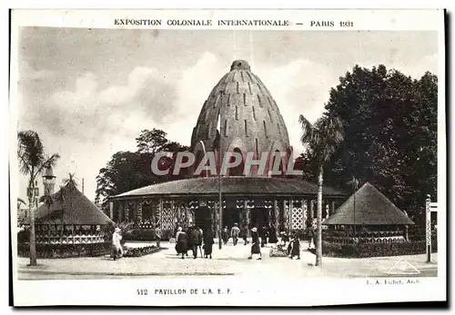 Cartes postales Exposition Coloniale Internationale Paris Pavillon de l AEF