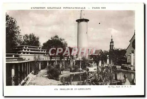 Cartes postales Exposition Coloniale Internationale Paris Pavillon de la guadeloupe