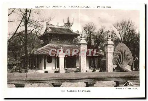 Cartes postales Exposition Coloniale Internationale Paris Pavillon de l annam