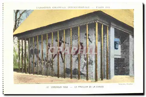 Ansichtskarte AK Exposition Coloniale Internationale Paris cameroun togo le pavillon de la chasse