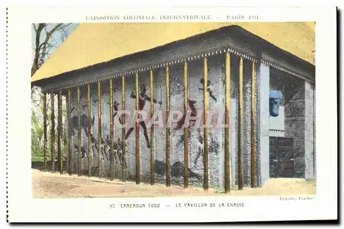 Cartes postales Exposition Coloniale Internationale Paris cameroun togo le pavillon de la chasse