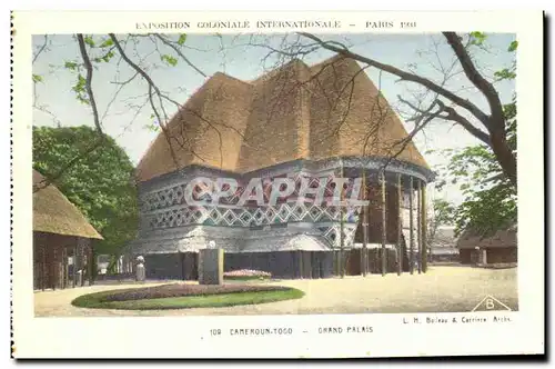 Cartes postales Exposition Coloniale Internationale Paris cameroun togo chand palais