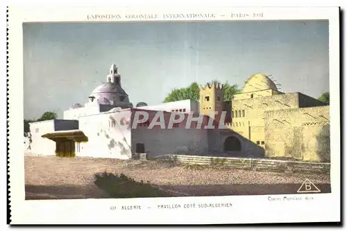 Cartes postales Exposition Coloniale Internationale Paris algerie pavillon cote sud algerien