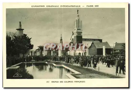 Cartes postales Exposition Coloniale Internationale Paris 1931 Avenue des colonies francaise