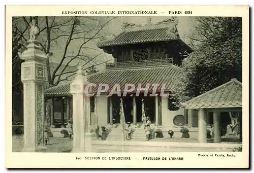 Cartes postales Exposition Coloniale Internationale Paris 1931 Section de L Indochine Pavillon de l Annam