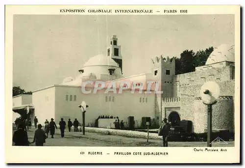 Ansichtskarte AK Exposition Coloniale Internationale Paris 1931 Algerie Pavillon Cote sue Algerien