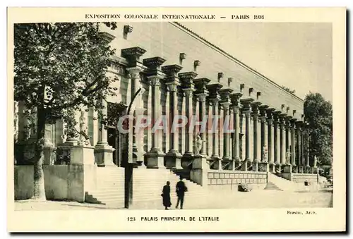 Cartes postales Exposition Coloniale Internationale Paris 1931 Palais pricipal de l Italie