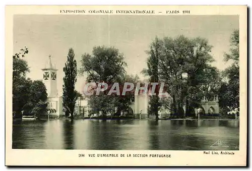 Cartes postales Exposition Coloniale Internationale Paris 1931 Vue d ensemble de la section Portugaise