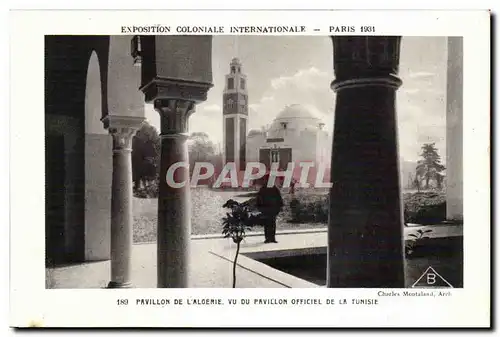 Cartes postales Exposition Coloniale Internationale Paris 1931 Pavillon de l Algerie vu du pavillon officiel de