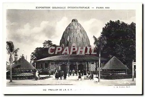 Cartes postales Exposition Coloniale Internationale Paris 1931 Pavillon de l A E F