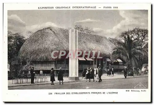 Cartes postales Exposition Coloniale Internationale Paris 1931 Pavillon des etablissments francais de l Oceanie