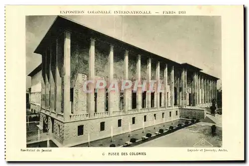 Cartes postales Exposition Coloniale Internationale Paris 1931 Musee des Colonies