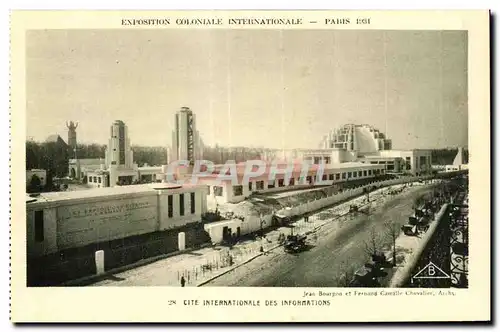 Cartes postales Exposition Coloniale Internationale Paris 1931 Cite Internationale Des Informations