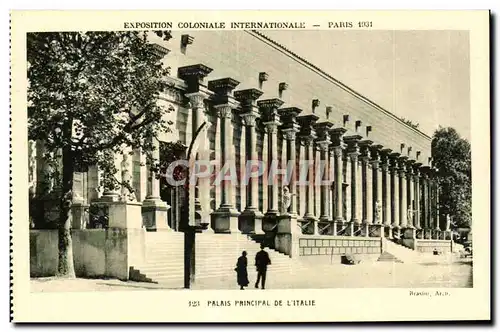 Cartes postales Exposition Coloniale Internationale Paris 1931 Palais Principal De L Italie