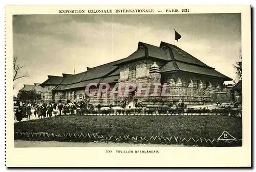 Cartes postales Exposition Coloniale Internationale Paris 1931 Pavillon Neerlandais