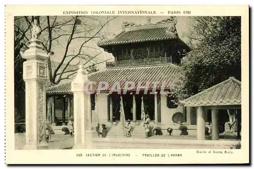 Cartes postales Exposition Coloniale Internationale Paris 1931 Section de L Indochine Pavillon De L Annam