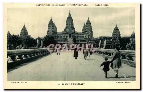 Cartes postales Exposition Coloniale Internationale Paris 1931 Temple D Angkor Vat