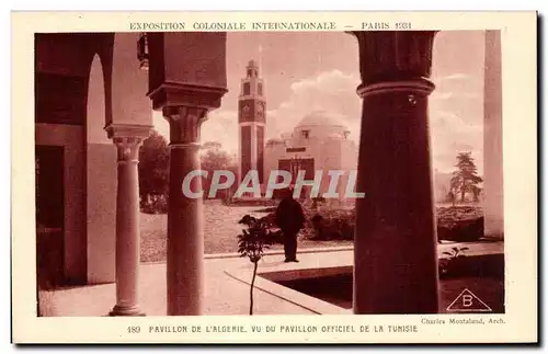 Ansichtskarte AK Exposition Coloniale Internationale Paris 1931 Pavillon De L Algerie Vu Du Pavillon Officiel De