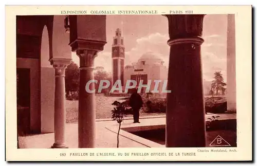 Cartes postales Exposition Coloniale Internationale Paris 1931 Pavillon De L Algerie Vu Du Pavillon Officiel De