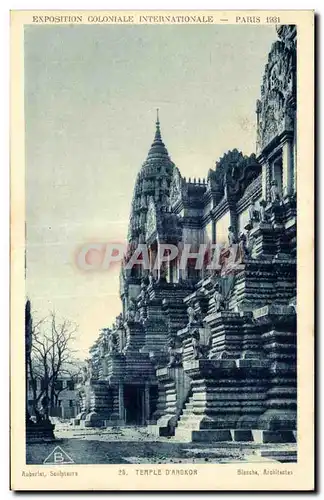 Cartes postales Exposition Coloniale Internationale Paris 1931 Temple D Angkor