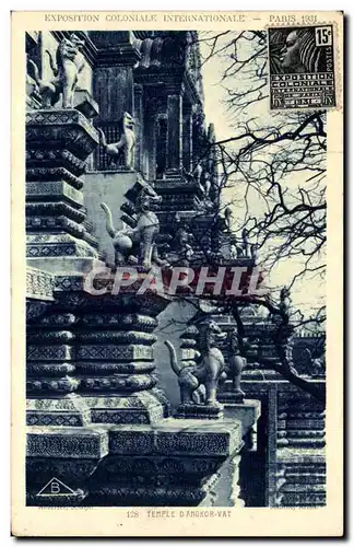 Cartes postales Exposition Coloniale Internationale Paris 1931 Temple D Angkor Vat