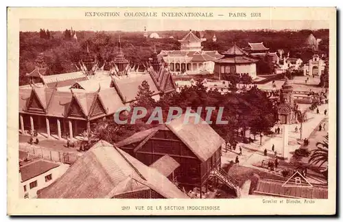 Cartes postales Exposition Coloniale Internationale Paris 1931 Vue De La Section Indohindise