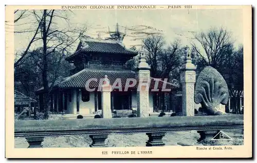 Cartes postales Exposition Coloniale Internationale Paris 1931 Pavillon De L Annam