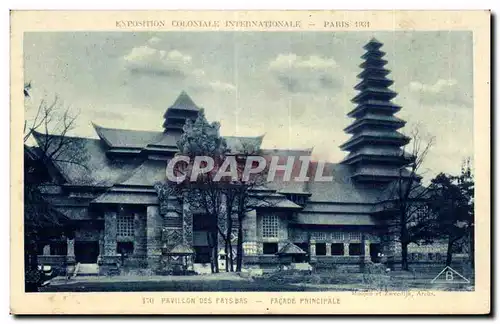 Ansichtskarte AK Exposition Coloniale Internationale Paris 1931 Pavillon Des Pay Bas Facade PriniAnsichtskarte AKle