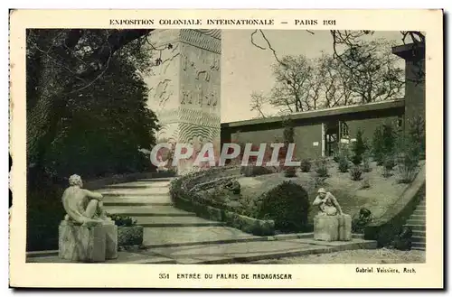 Ansichtskarte AK Exposition Coloniale Internationale Paris 1931 Entree Du Palais De Madagascar