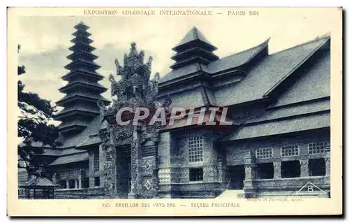 Cartes postales Exposition Coloniale Internationale Paris 1931 Pavillon Des Pays Bas Facade Principale