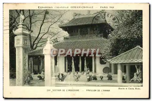 Ansichtskarte AK Exposition Coloniale Internationale Paris 1931 Section De L Indochine Pavillon De L Annam