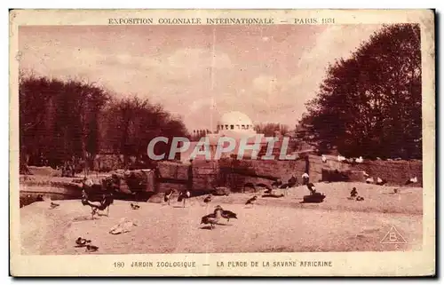 Ansichtskarte AK Exposition Coloniale Internationale Paris 1931 Jardin Zoologique La Place De La Savane Africaine