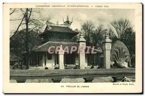 Cartes postales Exposition Coloniale Internationale Paris 1931 Pavillon De L Annam