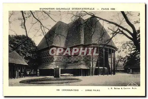 Ansichtskarte AK Exposition coloniale Internationale Paris 1931 Cameroun Togo Grand Palais