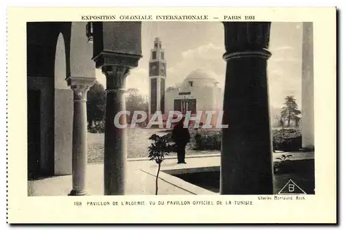 Cartes postales Exposition coloniale Internationale Paris 1931 Pavillon De L Algerie Vu Du Pavillon Officiel De