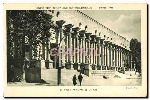 Ansichtskarte AK Exposition coloniale Internationale Paris 1931 Palais Principal De L Italie