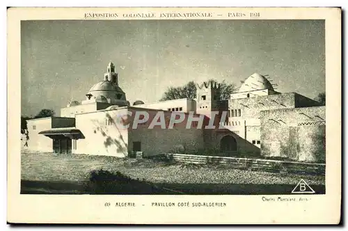 Cartes postales Exposition coloniale Internationale Paris 1931 Algerie Pavillon Cote Sud Algerien