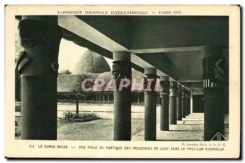 Cartes postales Exposition coloniale Internationale Paris 1931 Le Congo Belge Vue Prise Du Portique Des Industri