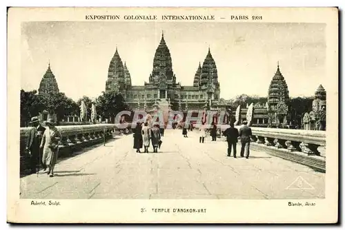 Cartes postales Exposition coloniale Internationale Paris 1931 Temple D AngKor Vat