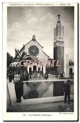 Ansichtskarte AK Exposition coloniale Internationale Paris 1931 Les Missions Catholiques