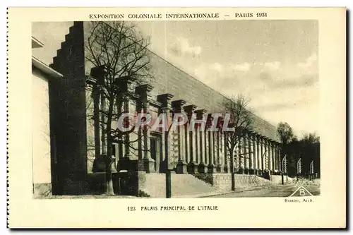 Ansichtskarte AK Exposition coloniale Internationale Paris 1931 Palais Principal De L Italie