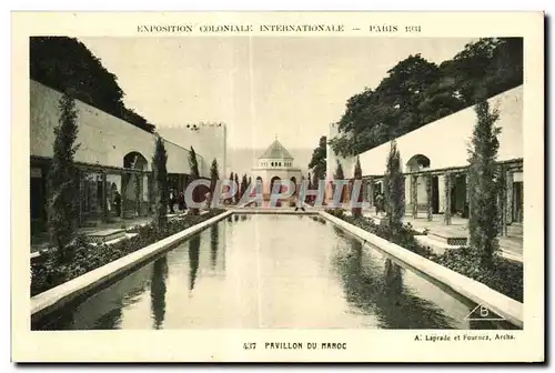 Cartes postales Exposition coloniale Internationale Paris 1931 Pavillon Du Maroc