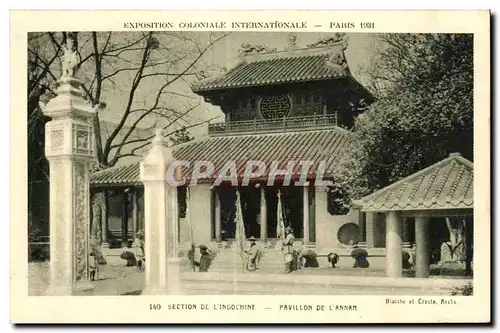 Ansichtskarte AK Exposition coloniale Internationale Paris 1931 Section De L Indochine Pavillon De L Annam